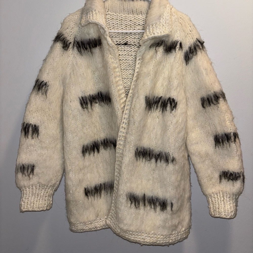 ❣️ONE OF A KIND❣️Hand Knitted Wool Felted Cardigan!